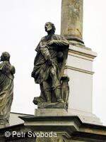 Sousoší se sochou P.Marie na sloupu (Morový sloup)