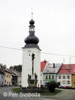 Sousoší se sochou P.Marie na sloupu (Morový sloup)